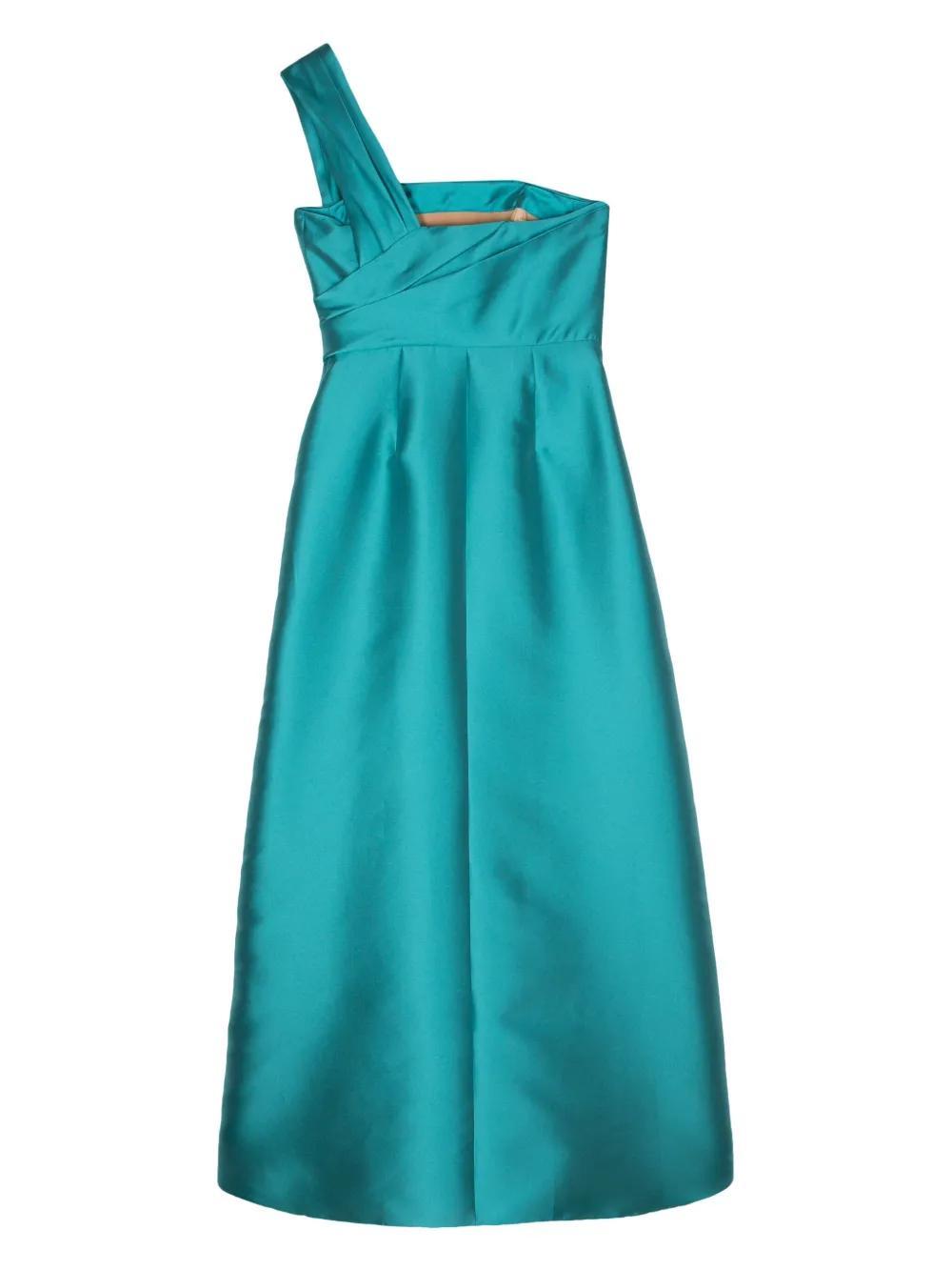 ALBERTA FERRETTI Mikado Maxi Dress In Blue Product Image