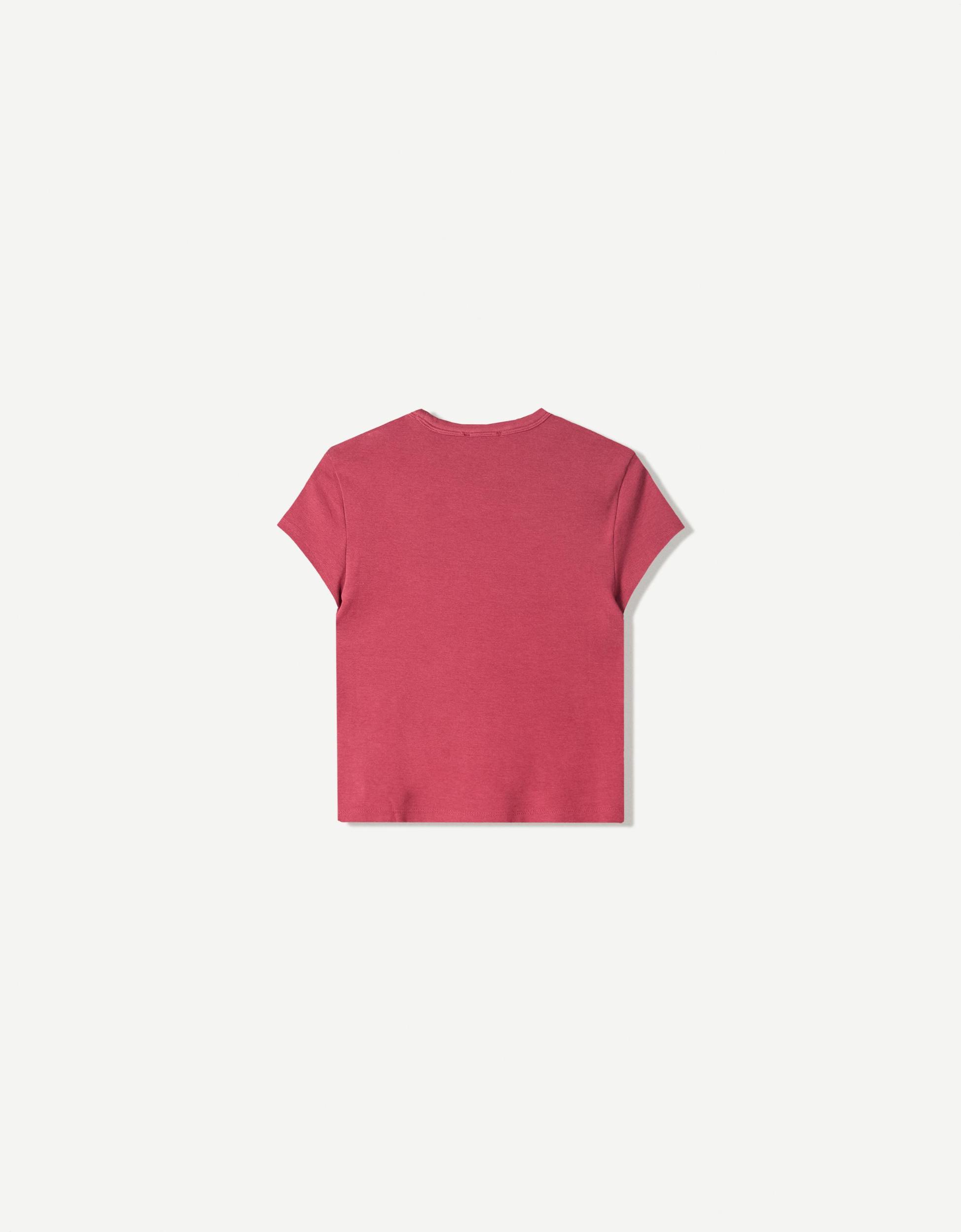Short sleeve T-shirt with embroidery Product Image