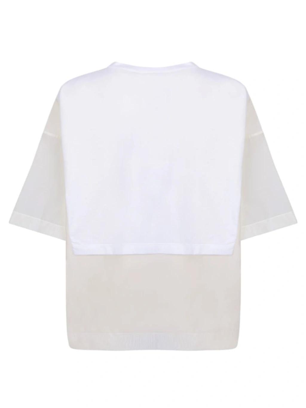 FABIANA FILIPPI White Cotton Jersey T-shirt Product Image