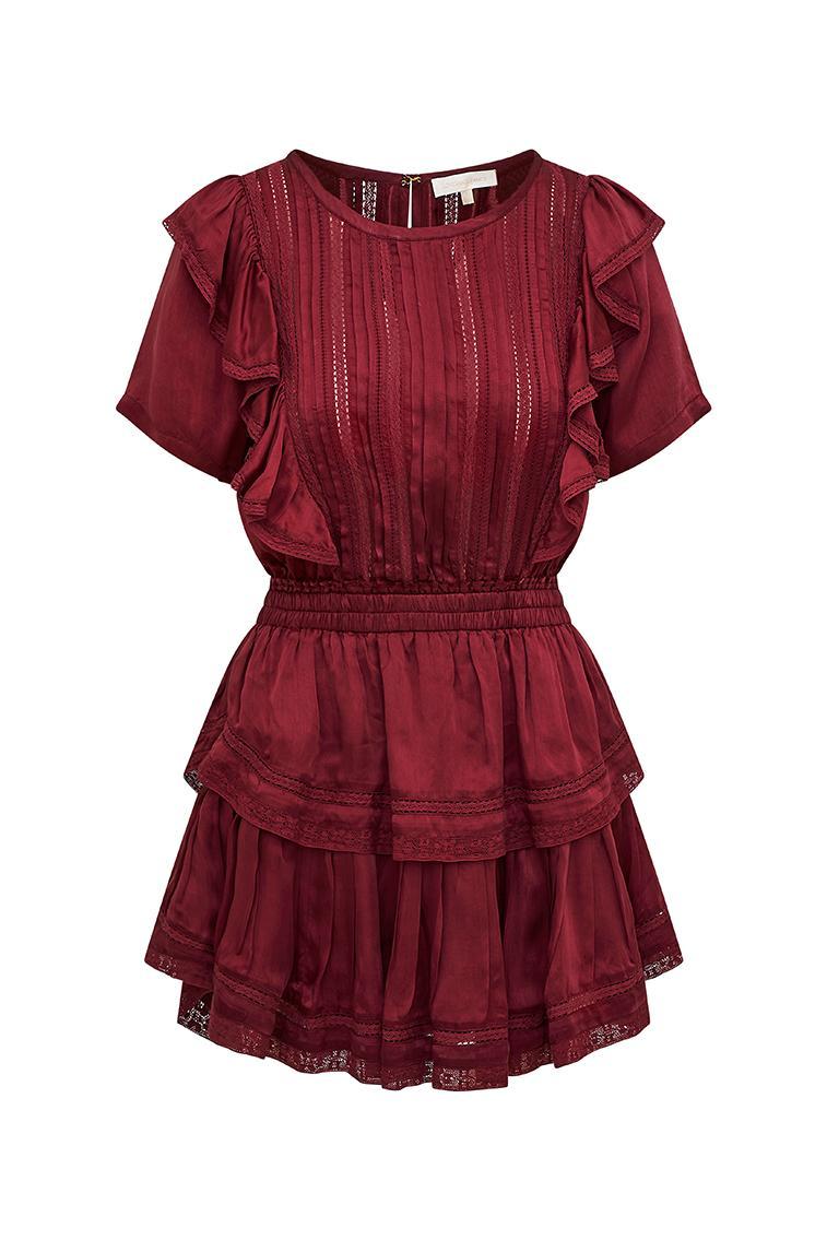 Natasha Ruffle Mini Dress Product Image