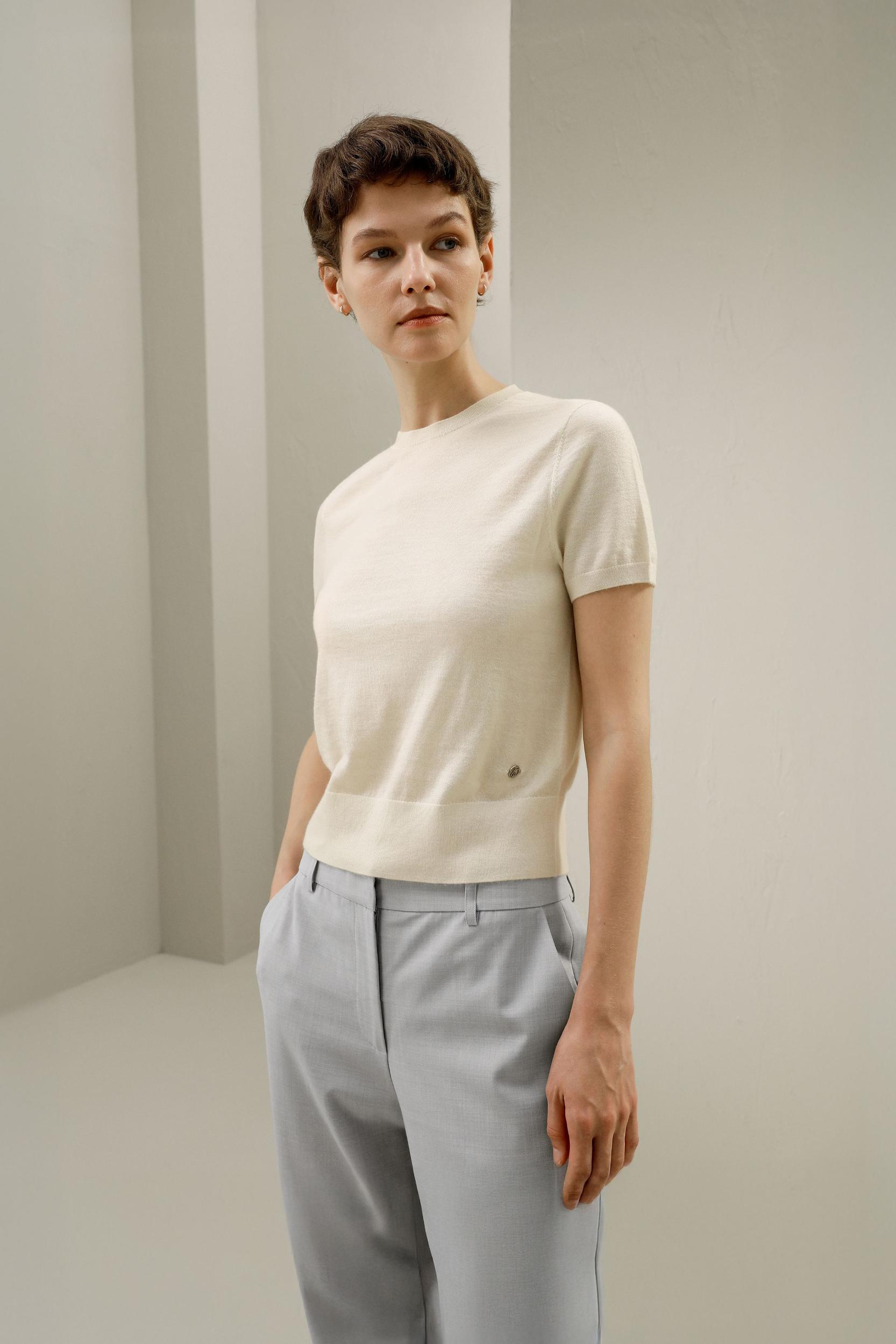 Cashmere Round Neck Sweater Product Image