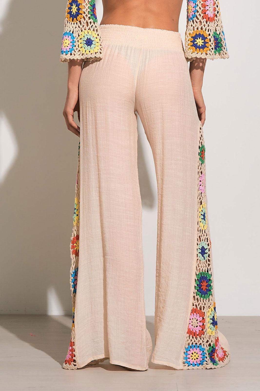 Crochet Panel Pant Product Image