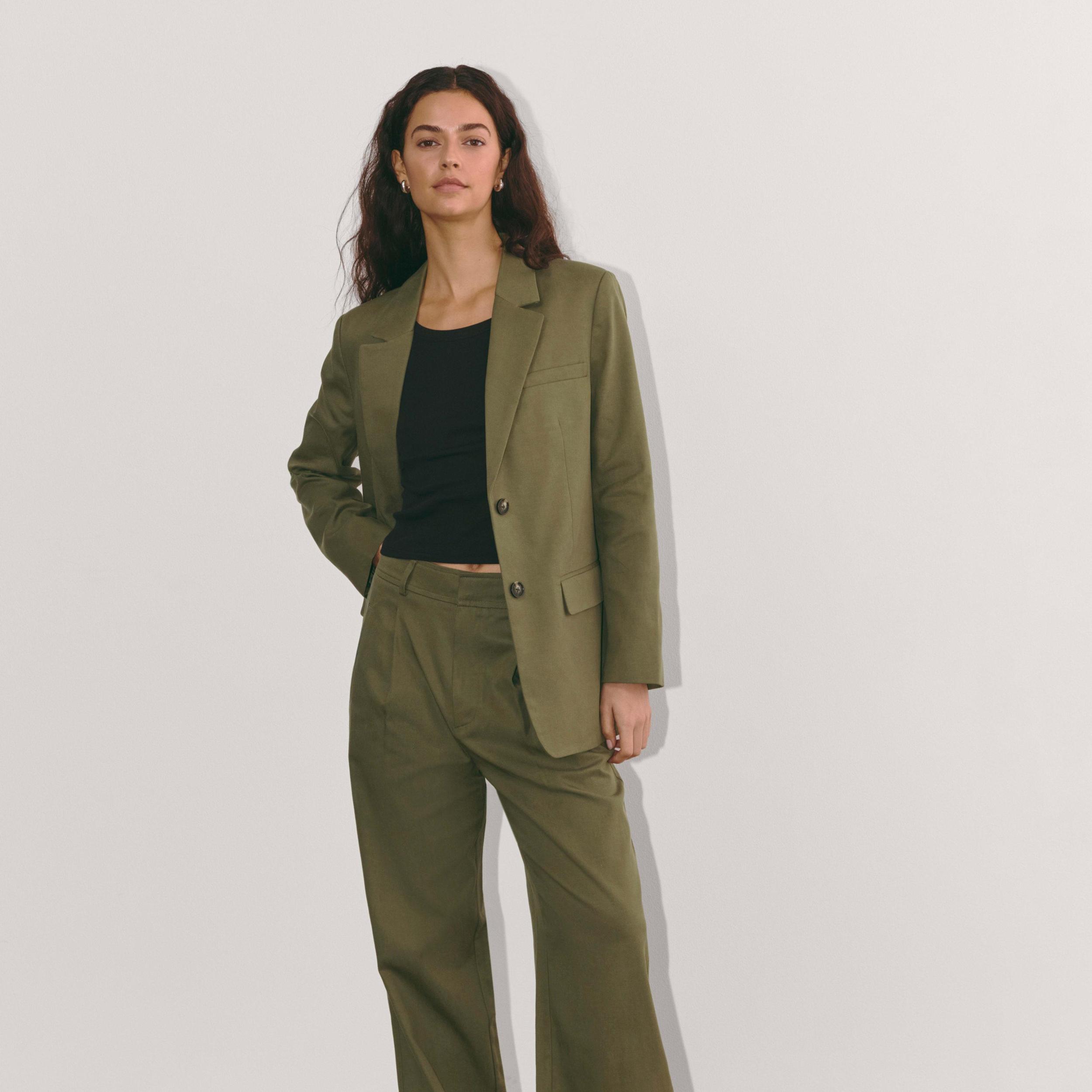 The Draper Pleated Pant in Buttersmooth Product Image