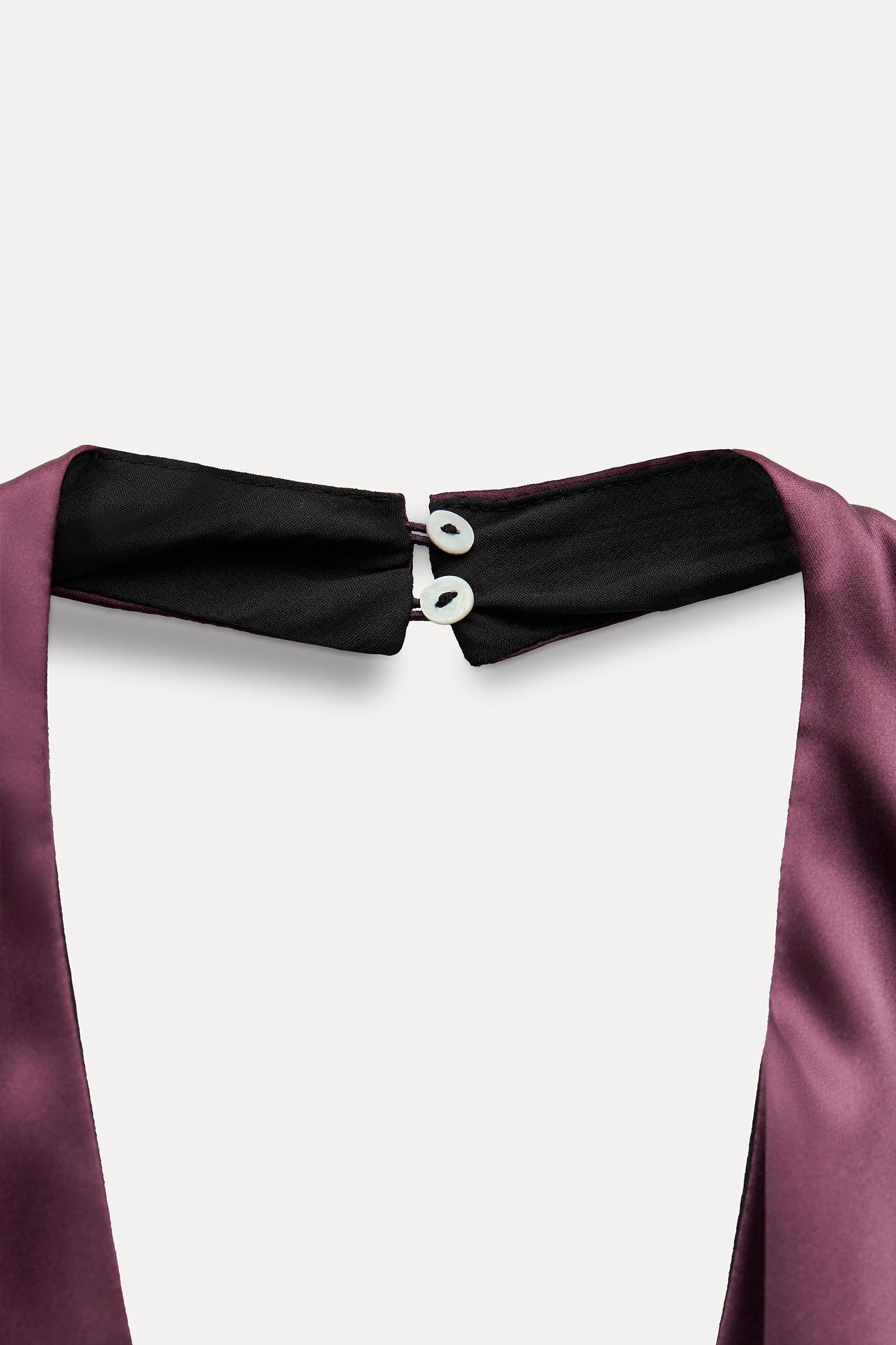 LONG RUCHED HALTER JUMPSUIT Product Image