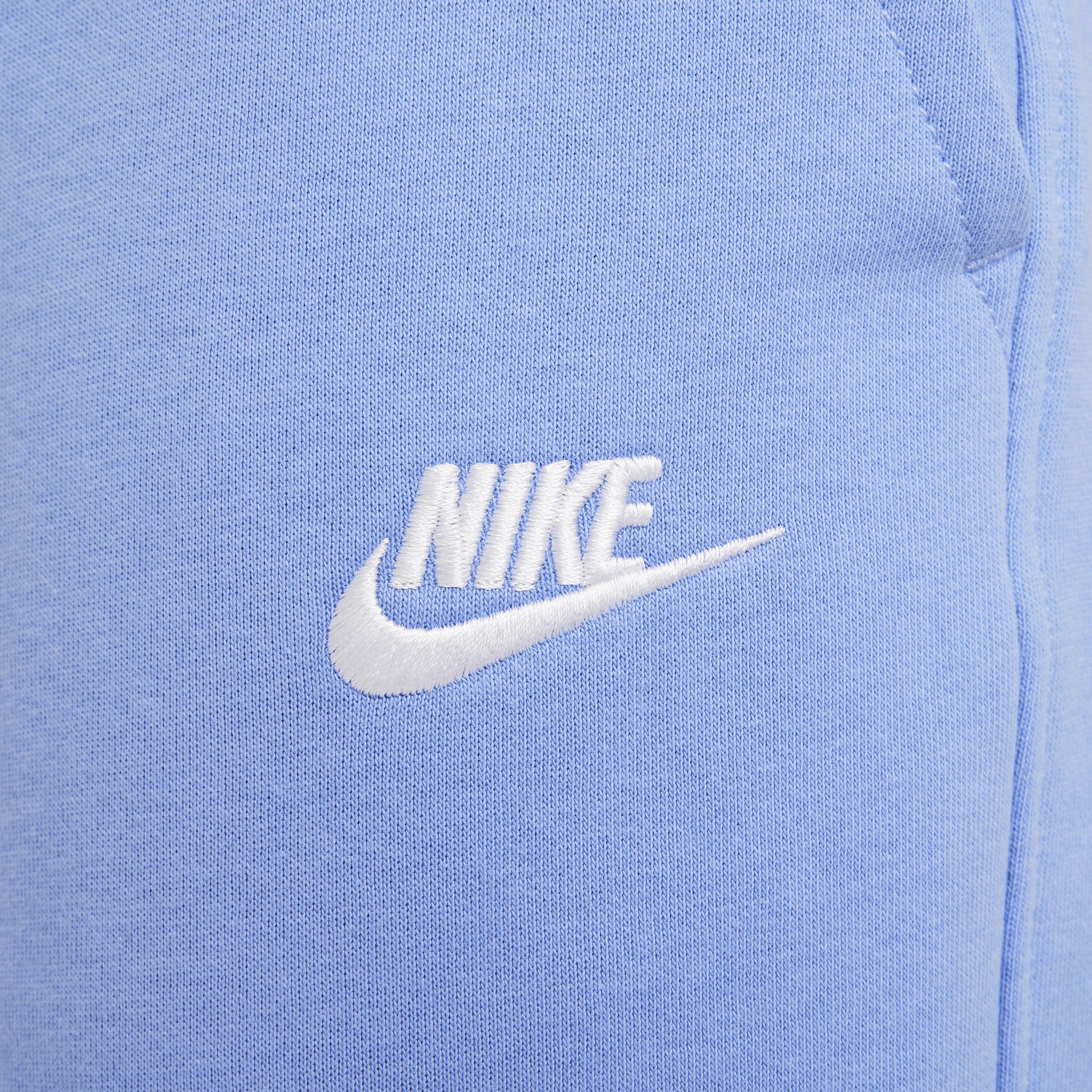 Nike Kids' Sportswear Club Fleece Wide Leg Sweatpants in Royal Pulse/White at Nordstrom, Size Xs Product Image