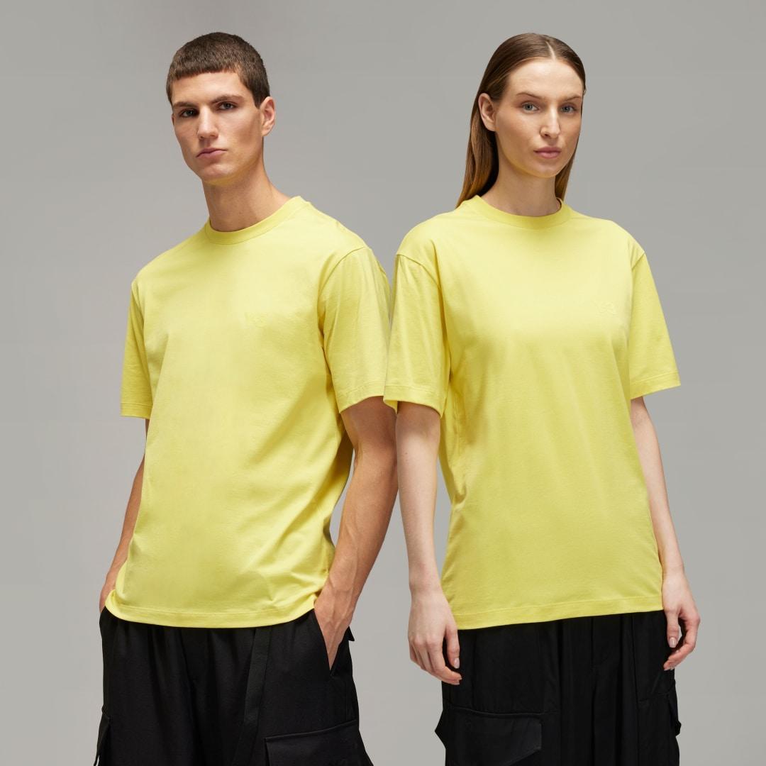 adidas Y-3 Regular Short Sleeve Tee Pure Sulfur XS Unisex Product Image