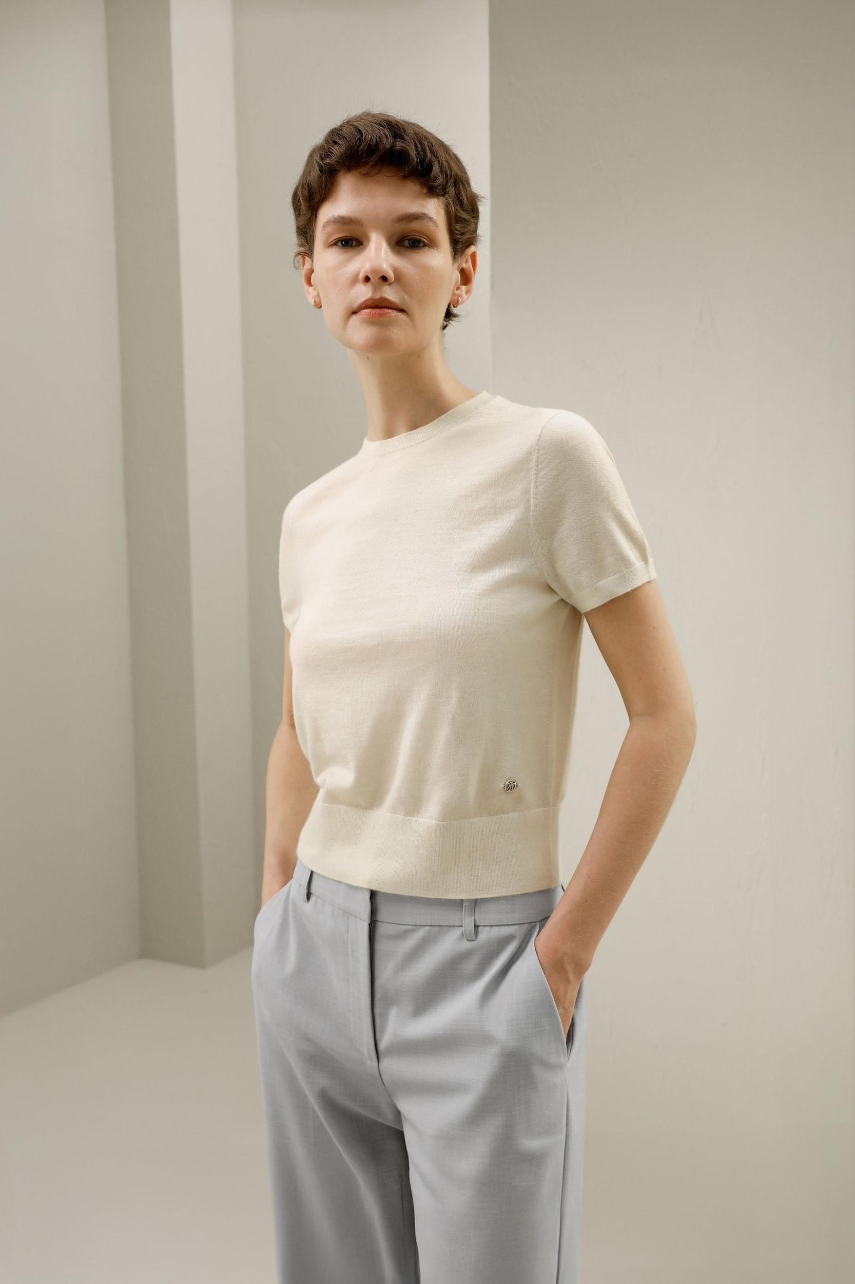 Cashmere Round Neck Sweater Product Image