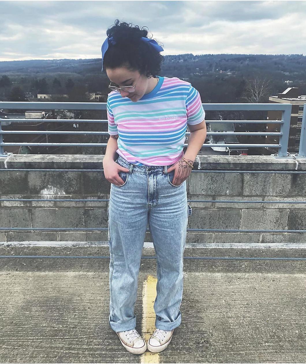 Empyre Tori Billie Acid Wash Carpenter Skate Jeans Product Image