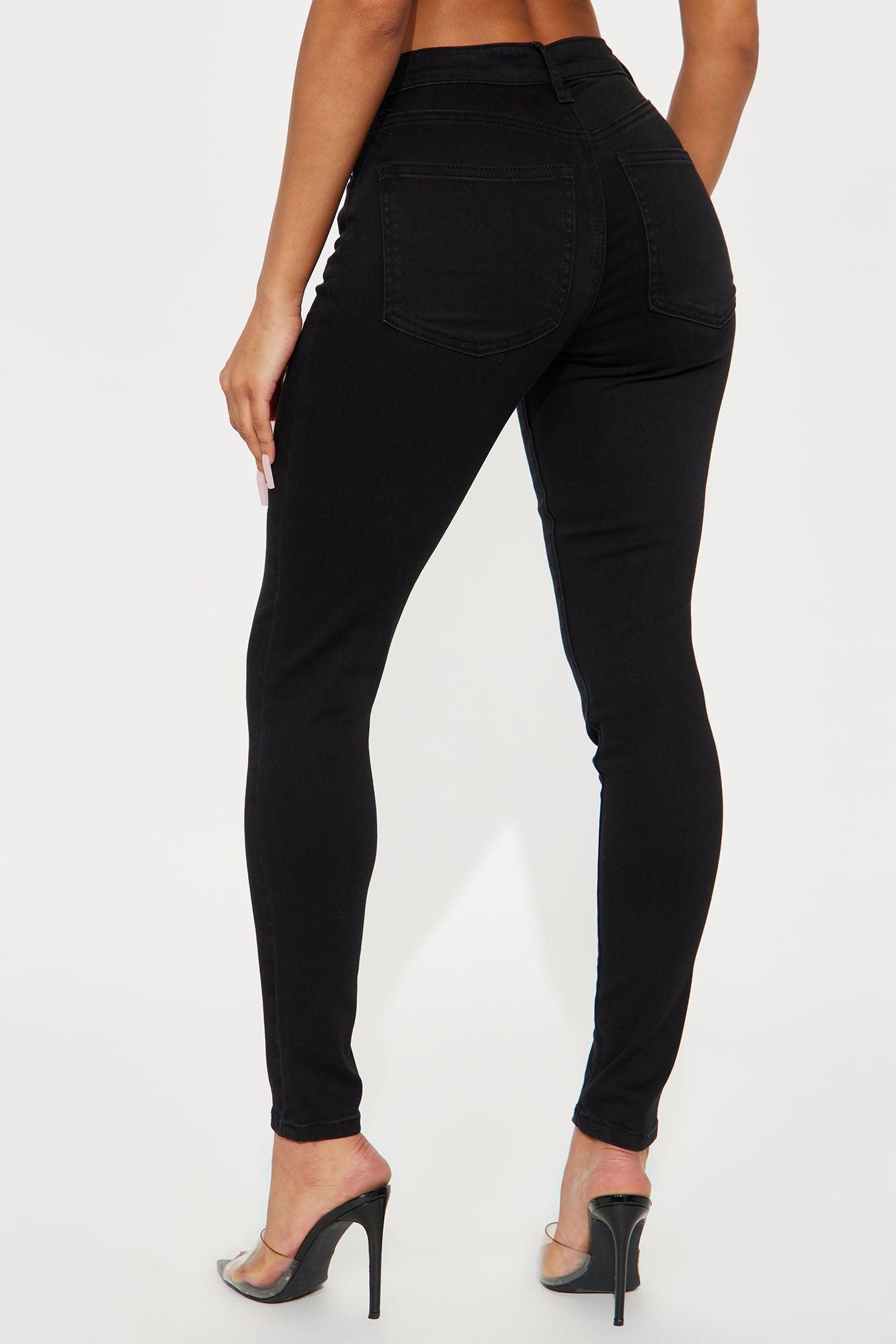 Classic Premium Mid Rise Skinny Jeans - Black Product Image