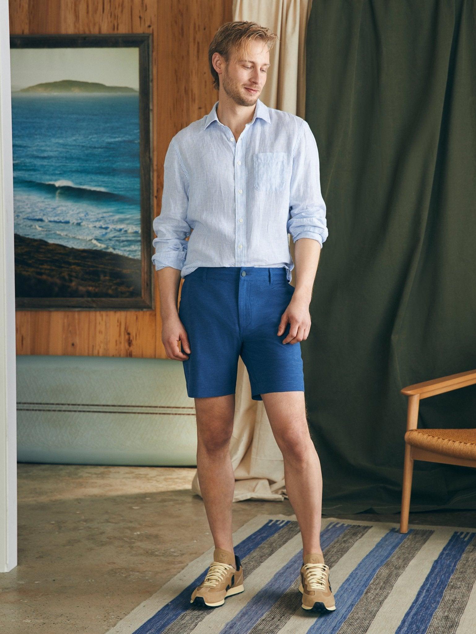 Belt Loop All Day Shorts (7" Inseam) - Navy Male Product Image