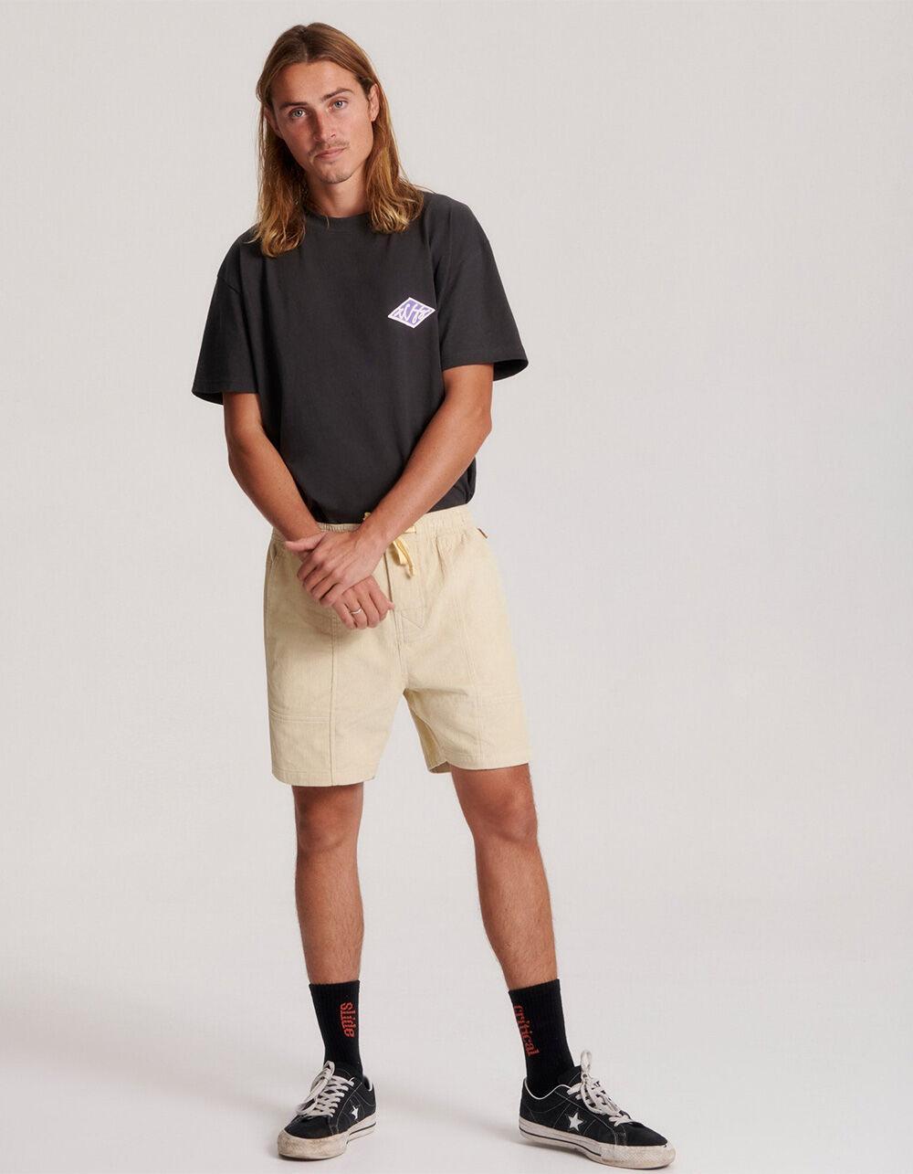 THE CRITICAL SLIDE SOCIETY All Day Cord Mens Shorts - LATTE Product Image