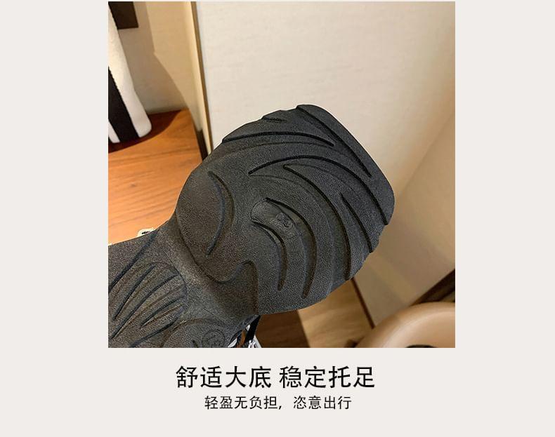 Two-Tone Platform Sneakers Product Image