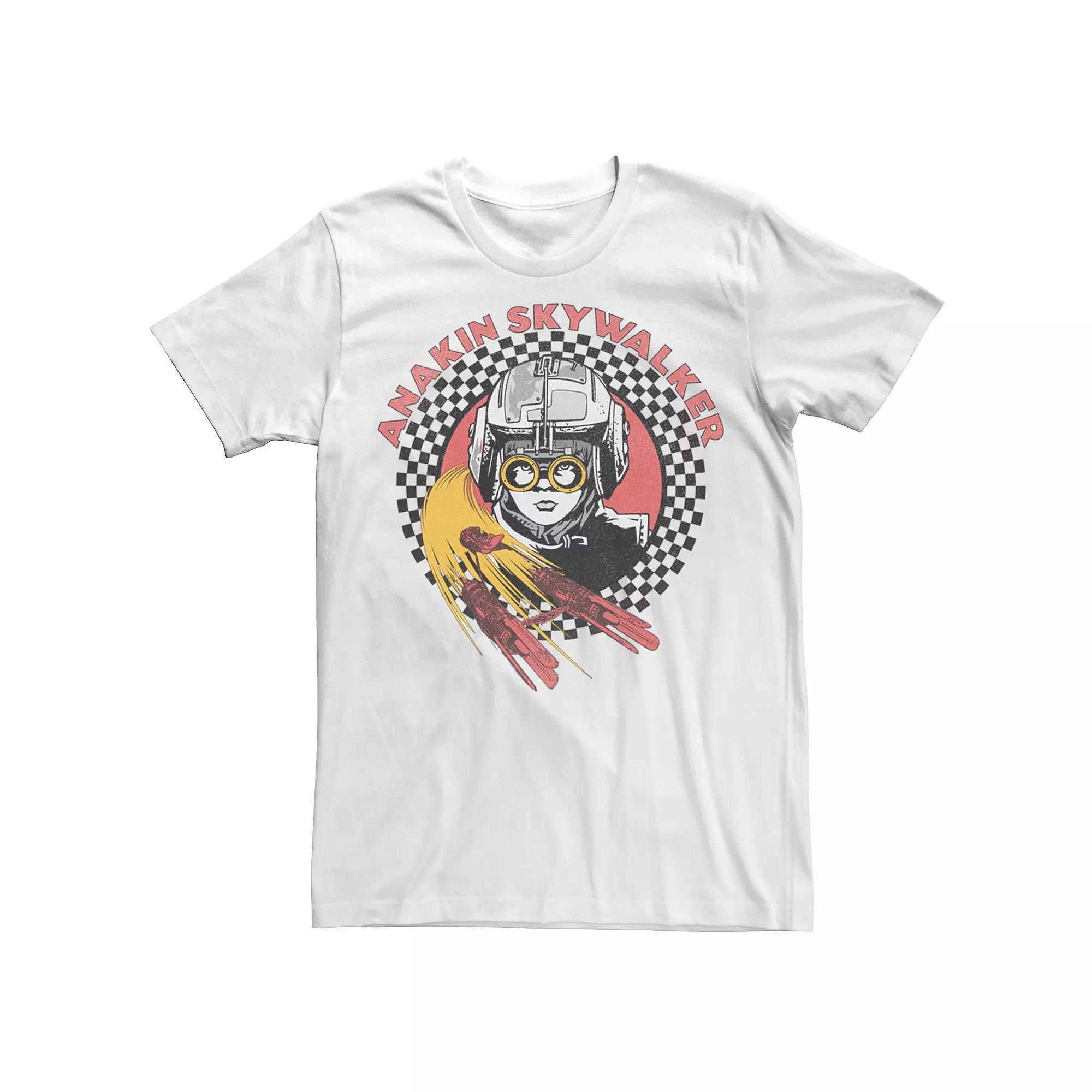 Men's Star Wars Anakin Pod Racer Portrait Tee, Size: XS, White Product Image