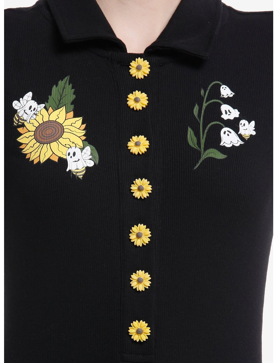 Thorn & Fable Ghost Bee Collar Romper Product Image