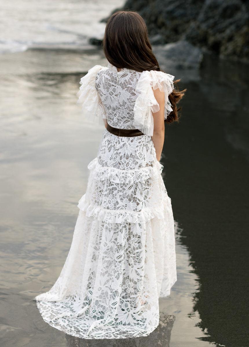Alethea Impact Dress in Cream Girls Product Image