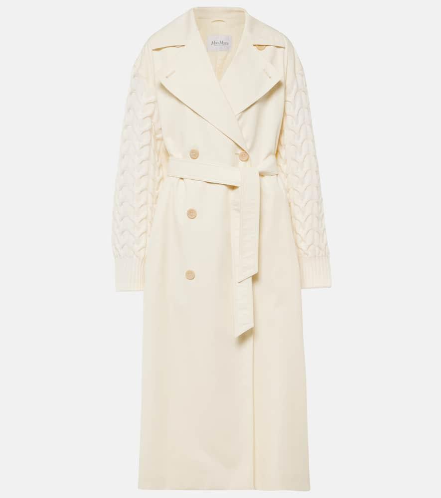 MAX MARA Cicladi Wool Trench Coat In Yellow Product Image