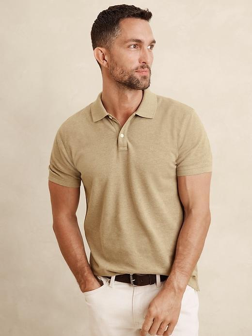 Cotton Monogram Pique Polo Product Image