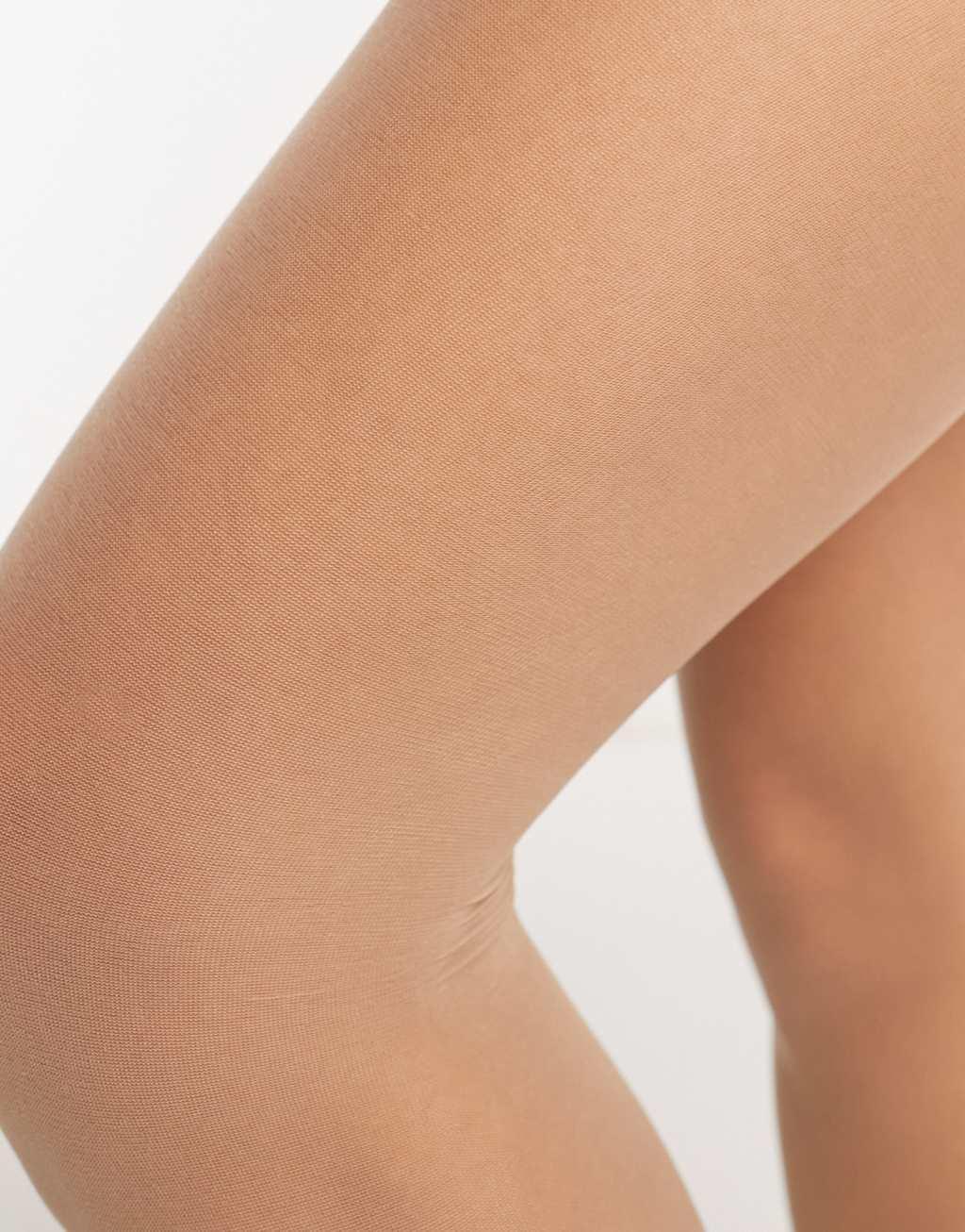 Mamalicious Maternity 20 denier 2 pack tights in sheer black and beige Product Image