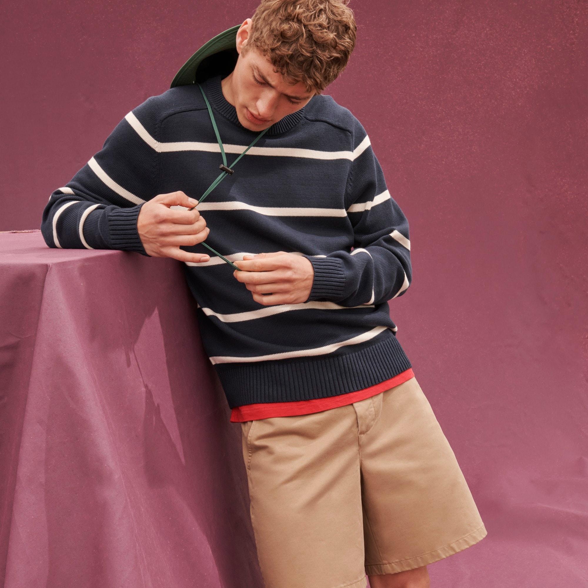 Heritage cotton crewneck sweater Product Image