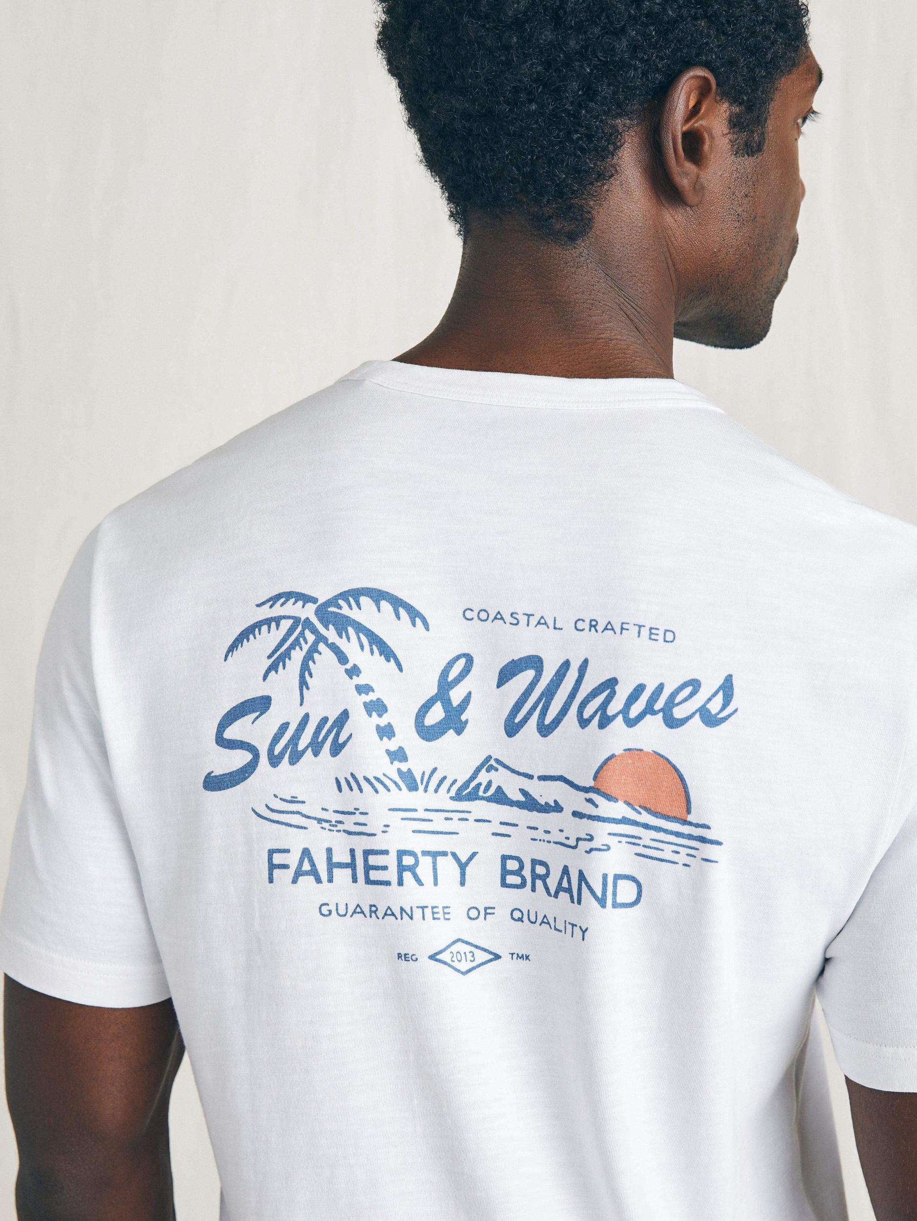Sunwashed Graphic Tee - White Male Product Image