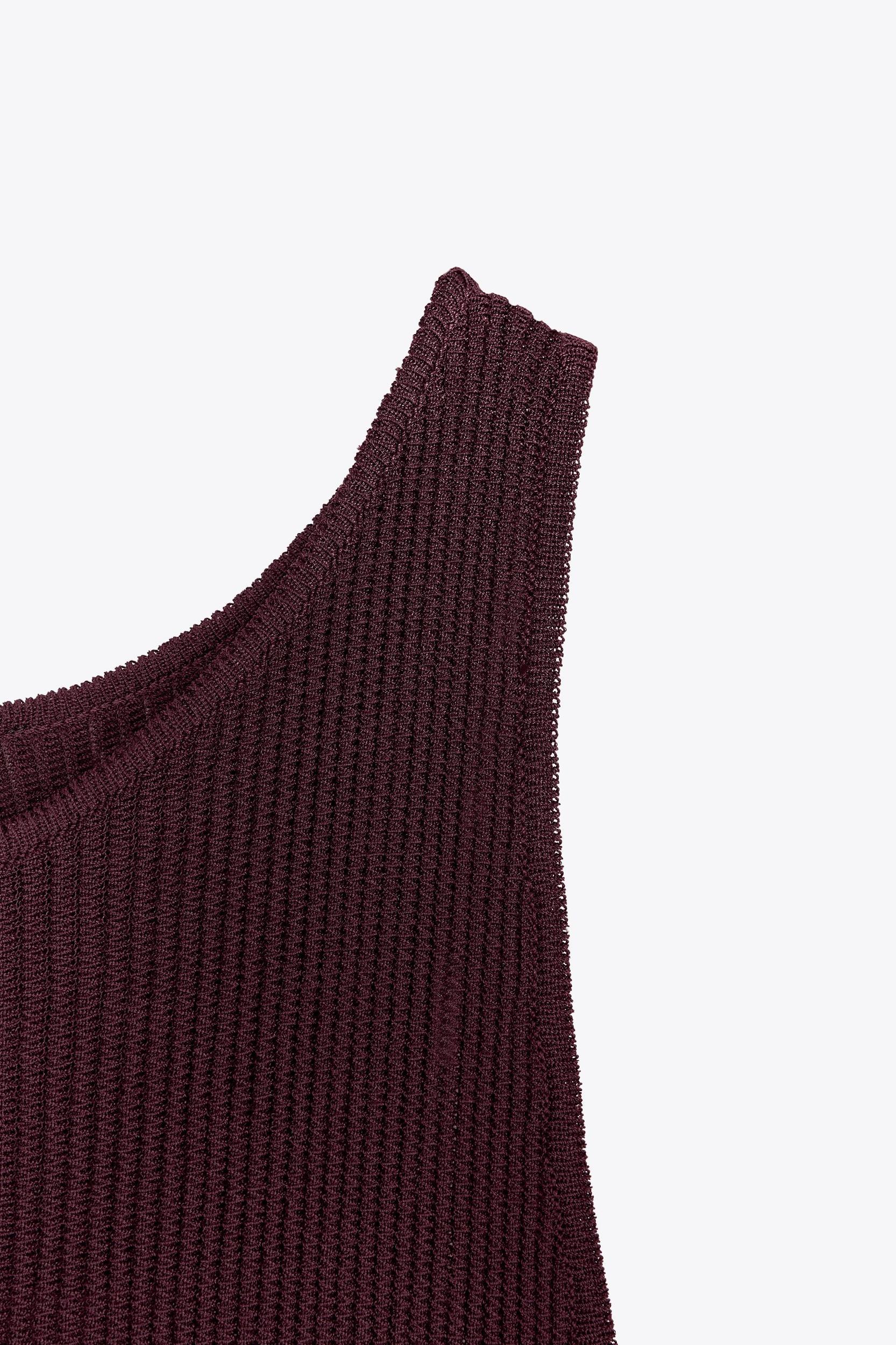 RIBBED KNIT MAXI DRESS Product Image