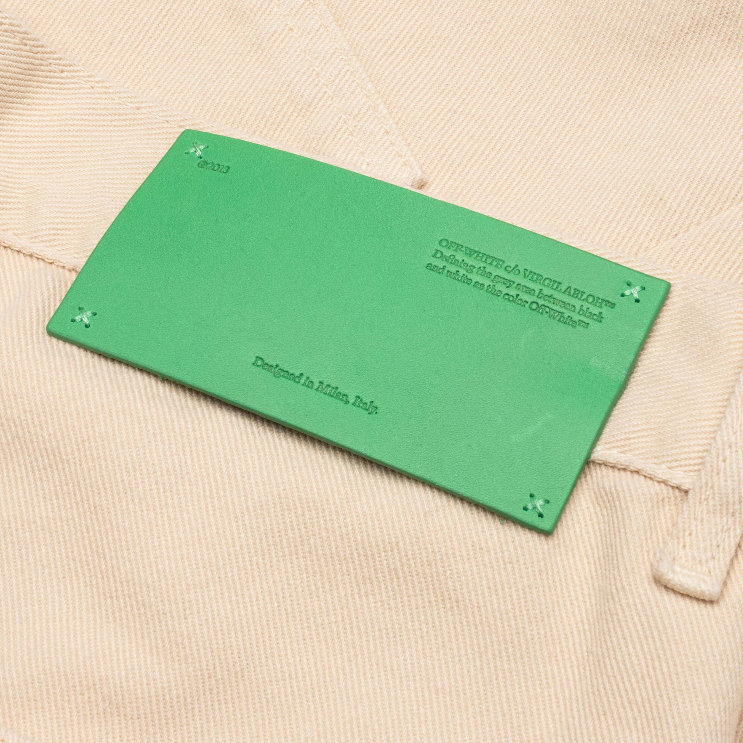 Vars Hammer Denim Flare Carpe - White/Green Male Product Image