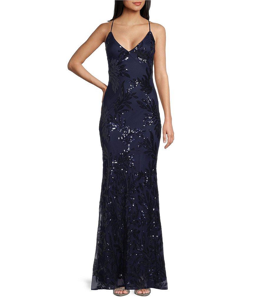 Lulus Fairbrook Sequin Long Dress Product Image