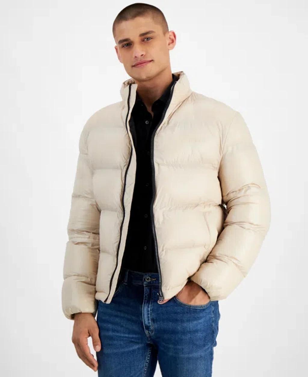 HUGO BOSS Hugo By  Men's Beazly2435 Slim-fit Quilted Full-zip Puffer Jacket In Black Product Image