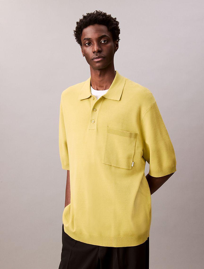 Tech Knit Boxy Polo Sweater  Product Image