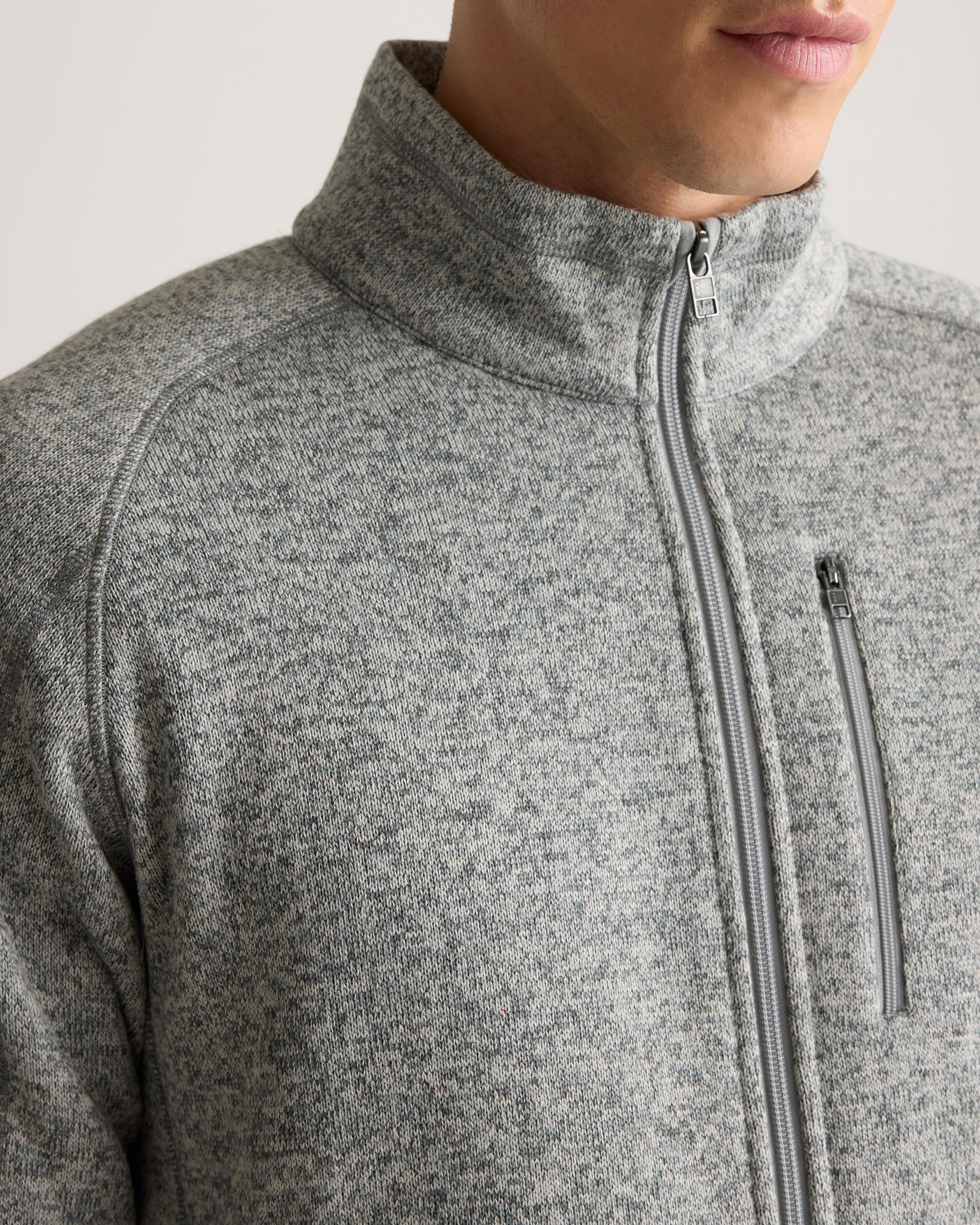 Quince | Men's Sweater-Knit Fleece Full-Zip Jacket Size XL, Recycled Polyester Product Image