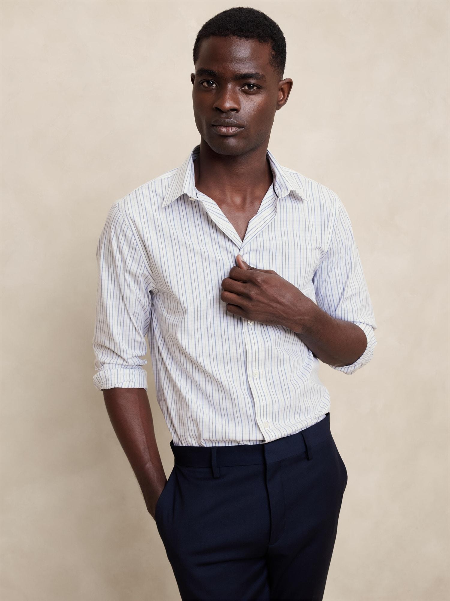 Slim Untucked Dress Shirt Product Image