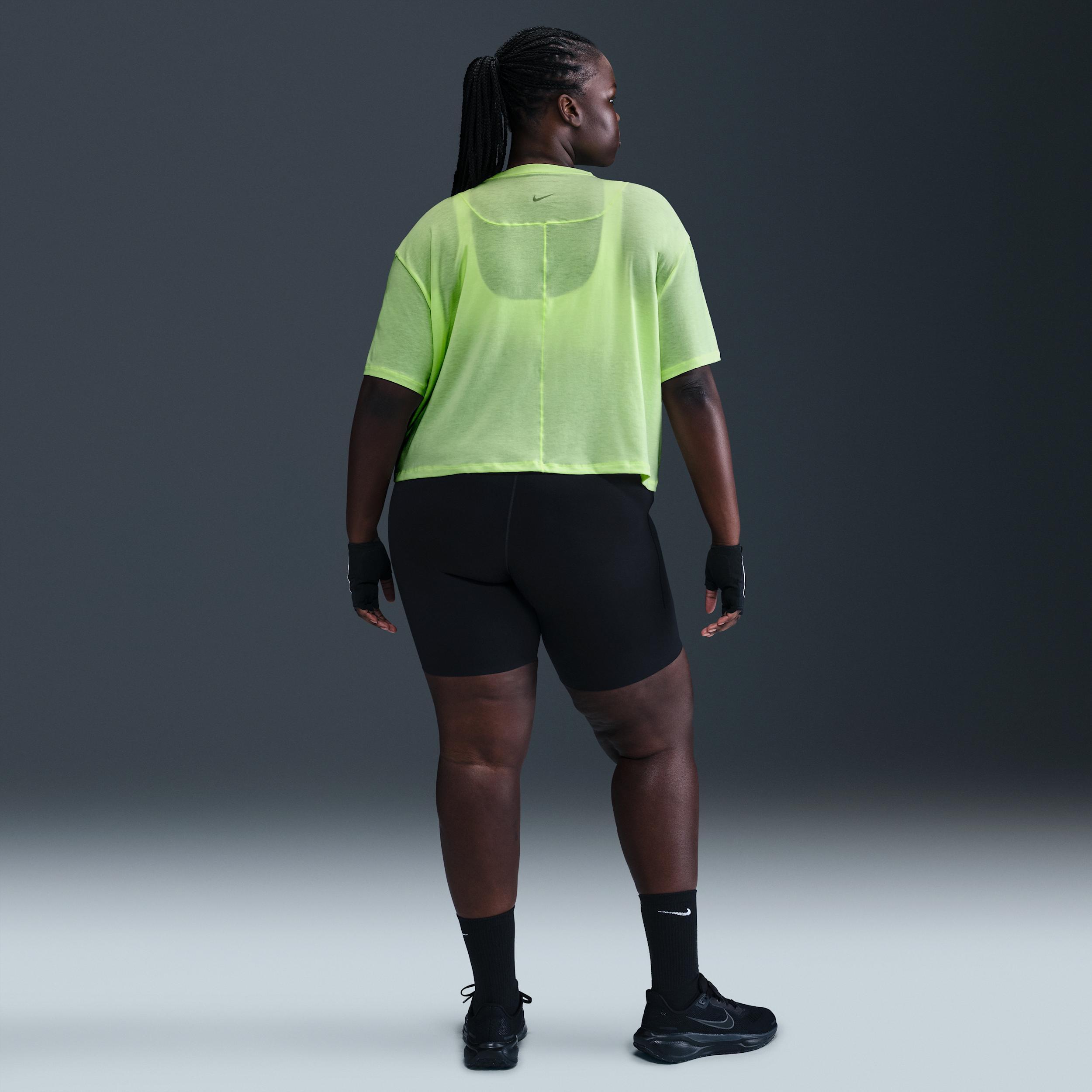 Nike One Relaxed Women's Dri-FIT Cropped Short-Sleeve Top (Plus Size) Product Image