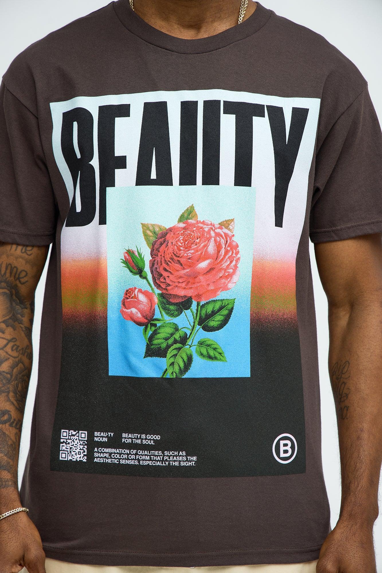 Beauty Gradient Short Sleeve Tee - Brown Product Image