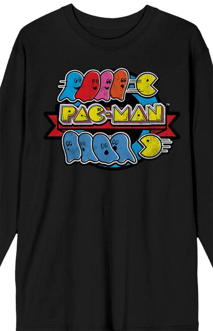 Men's Pac-Man Long Sleeve T-Shirt Product Image