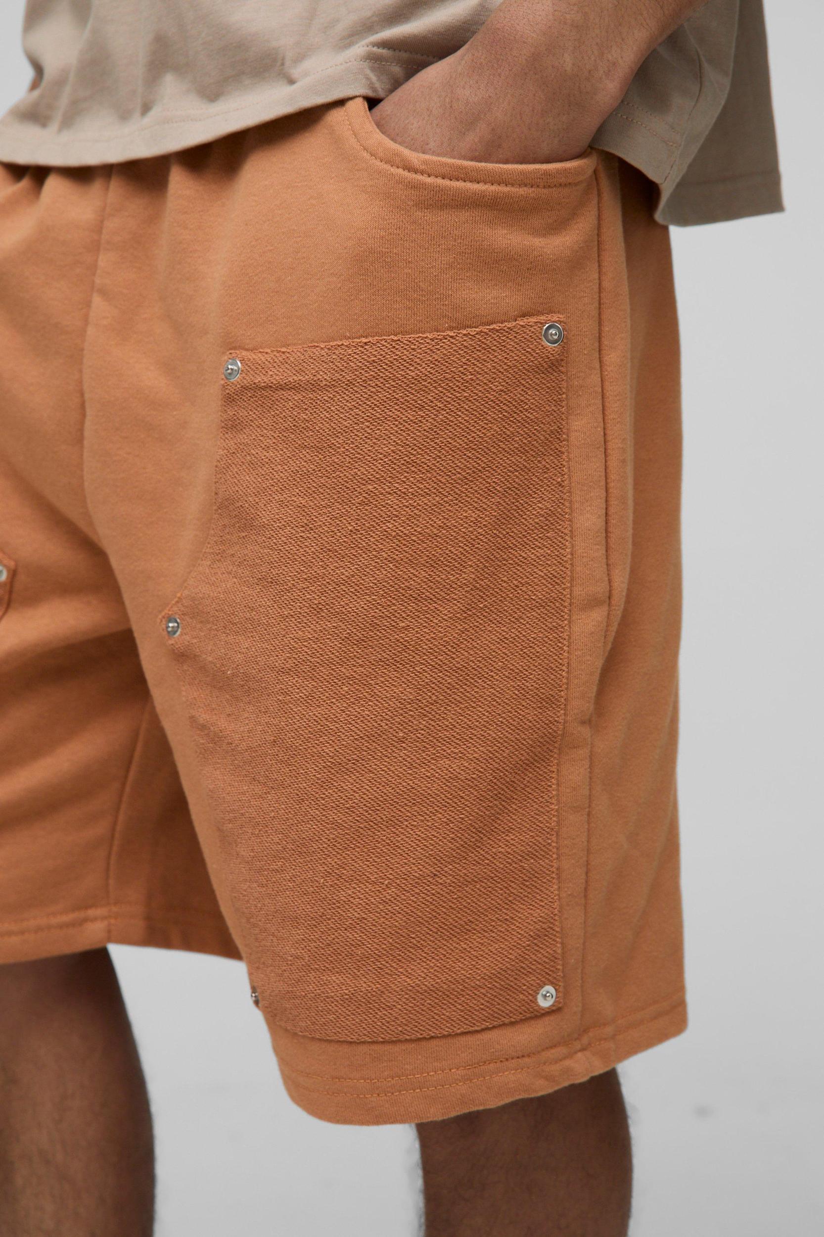 Relaxed Carpenter Shorts | boohooMAN USA Product Image
