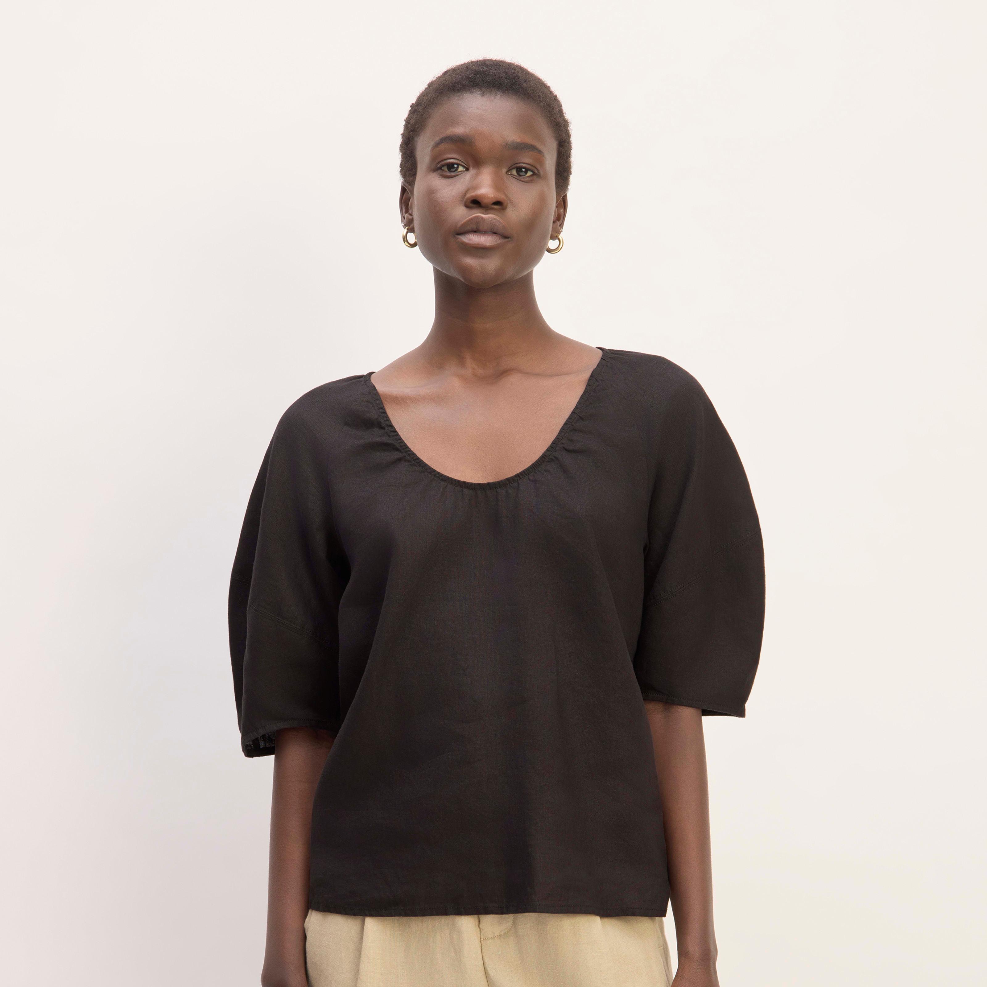 The Scoop Top in Linen Product Image