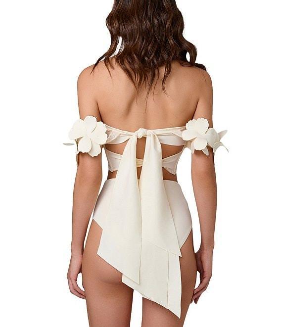 Bahia Maria Solid Moderate Coverage High Waisted Swim Bottom Product Image
