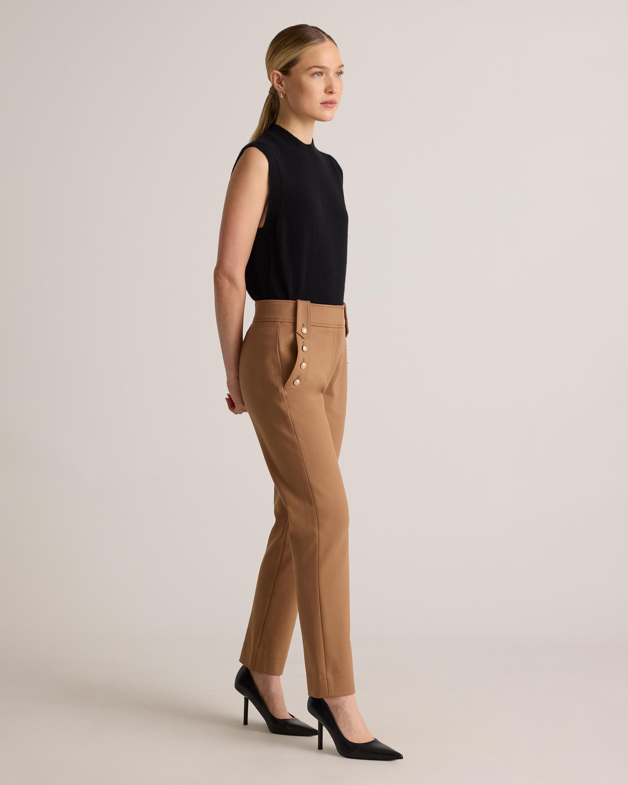 Quince | Women's Ultra-Stretch Ponte Straight Leg Mariner Pants Rayon Product Image