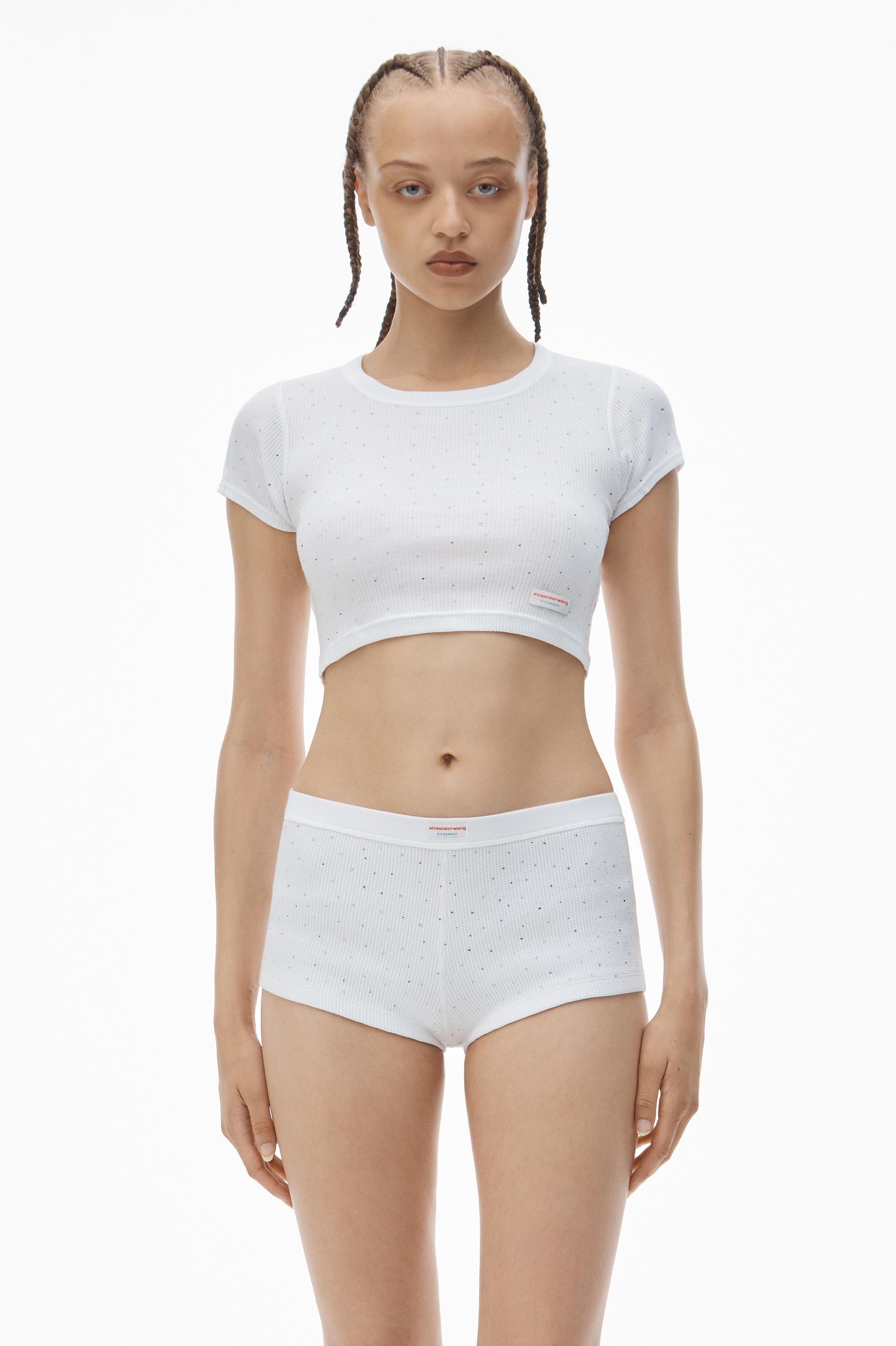 Crysal Hotfix Cami Dress In Waffle Knit Product Image