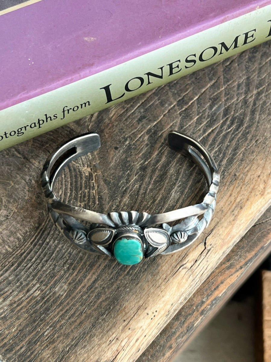 Bly Sterling Silver Navajo Turquoise Cuff Bracelet Product Image