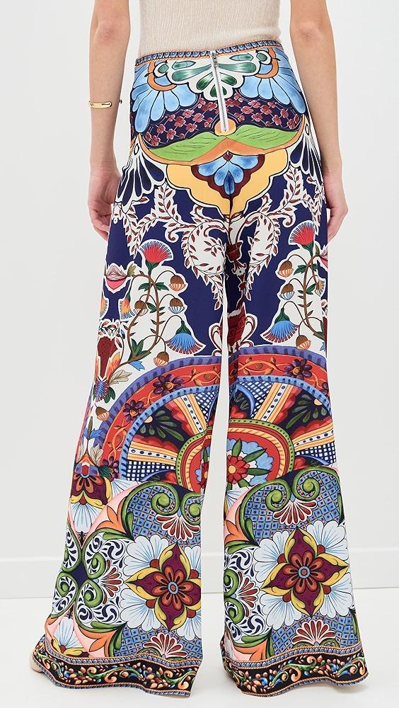 alice + olivia Athena Clean Wide Leg Pants | Shopbop Product Image