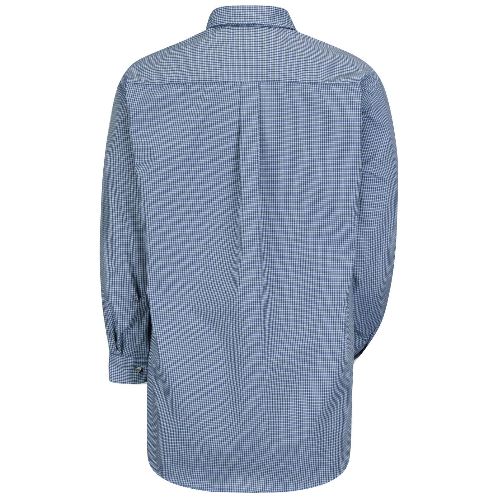 Men's Long Sleeve Mini-Plaid Uniform Shirt Product Image