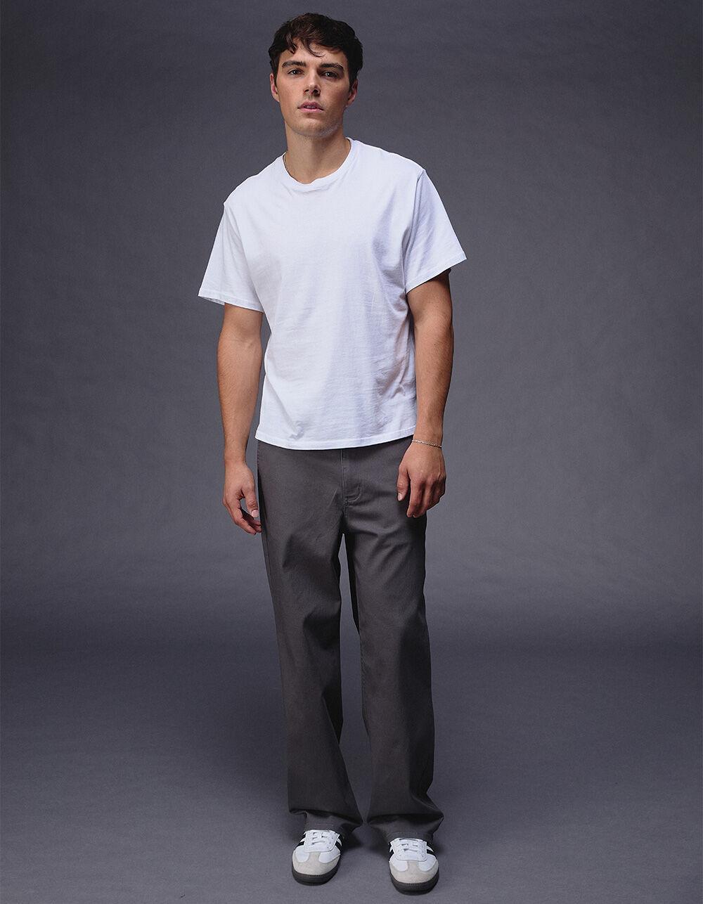 RSQ Mens Loose Fit Stretch Chino Pants - CHARCOAL Product Image