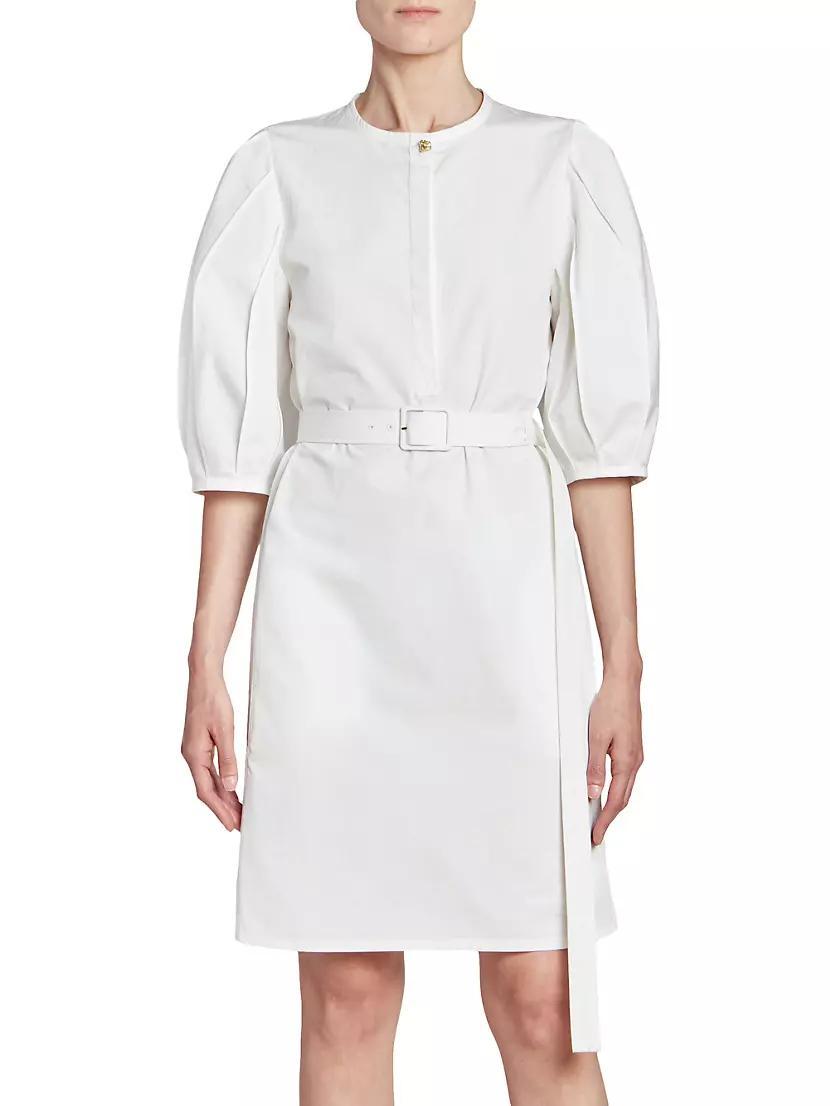 Belted Cotton Poplin Dress Product Image