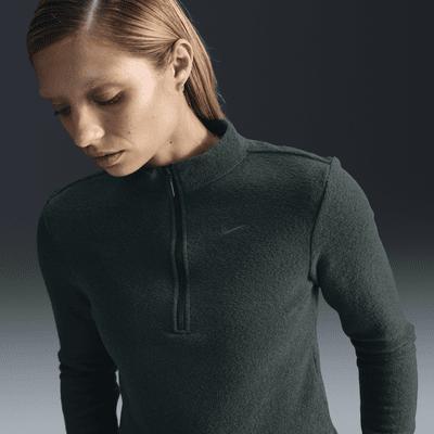 Women's Nike Sportswear Phoenix Plush Slim Long-Sleeve Cozy Fleece 1/2-Zip Top Product Image