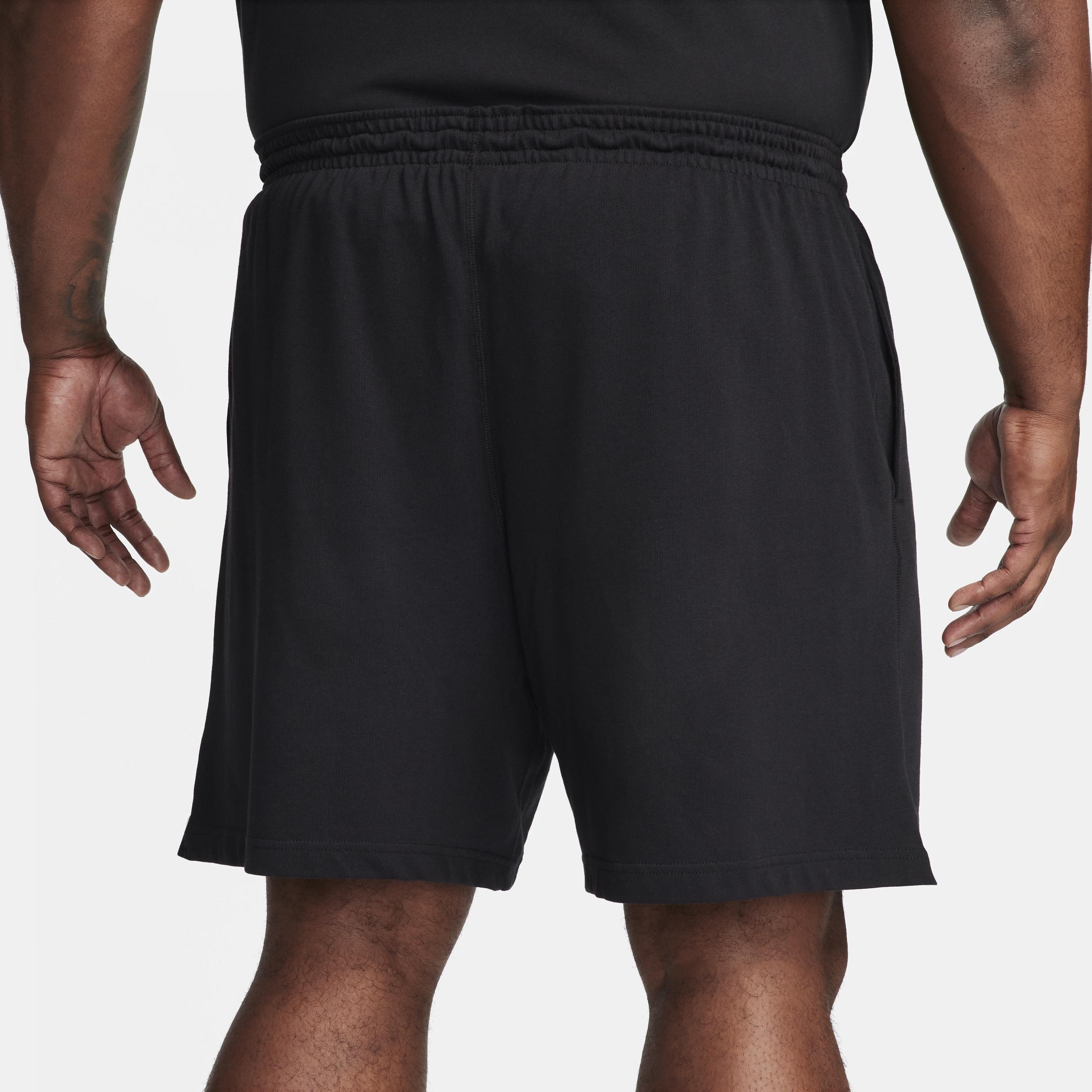 Big & Tall Nike Club Knit Shorts, Men's, Size: 3XL Tall, Black White Product Image