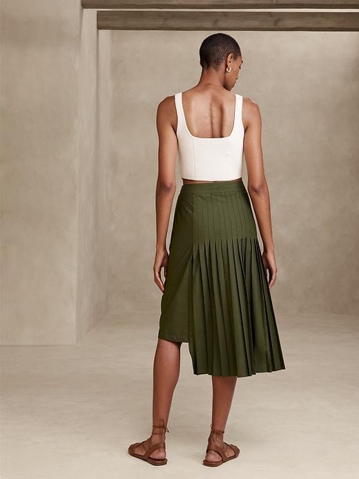 Pleated Midi Skirt Product Image