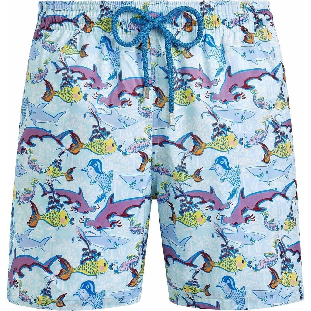 Vilebrequin Men's French History Ultra-Light And Packable Swim Trunks in Thalassa at Nordstrom, Size X-Large Product Image
