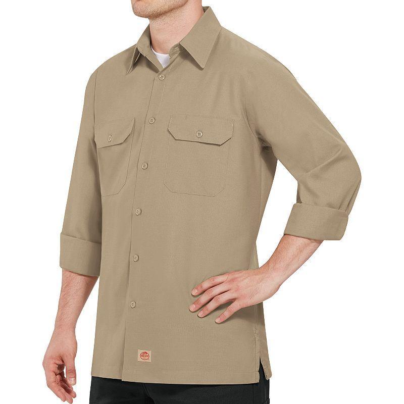 Big & Tall Red Kap Classic-Fit Ripstop Work Shirt, Men's, Size: XXL Tall, Light Blue Product Image