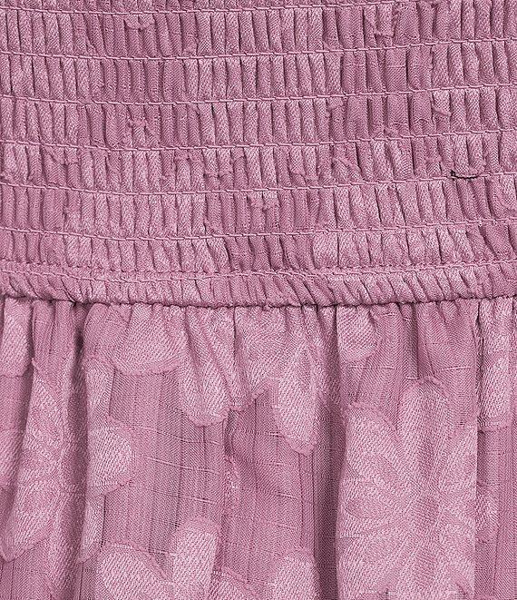 Allison & Kelly Long Sleeve Jacquard Smock Dress Product Image